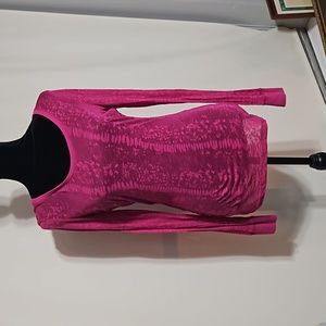 EUC BKE pink long sleeve top